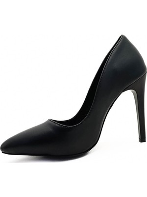 Gdt Ayakkabı  Siyah Renk Ince Yüksek Topuk Kadın Stiletto