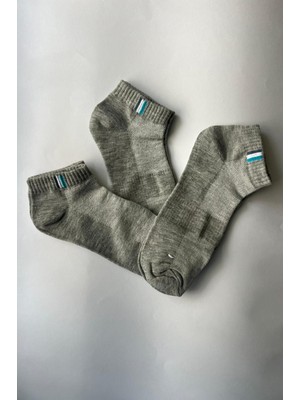 Admera Premium Admera 3'lü Erkek Pamuklu Spor Patik Çorap Havlu Tabanlı Destekli & Nefes Alan Doku