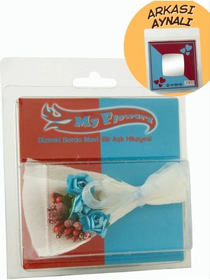 Bizimki Bordo Mavi Bir Aşk Hiyakesi Gül Buketi