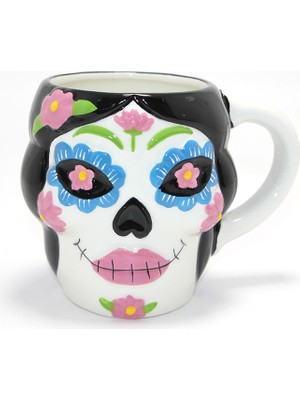 Kaymak Home Day Of The Dead Şeker Kurukafa Tasarımlı Seramik Kupa Bardak