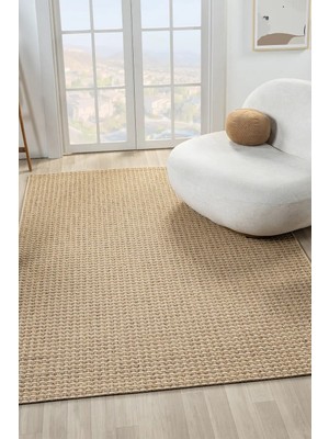 Seyran Halı Bombay Hasır Görünüm Halı 667 Kahve