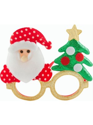 Zero Land Techmrt Noel Baba Çam Ağacı Simli Yılbaşı Gözlük - Sarı