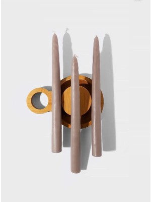 Denic 3'lü Vizon Şamdan Mum