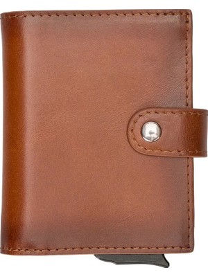 MiraLive Palermo Deri Cüzdan Kartlık Mekanizmalı RST2EF Taba