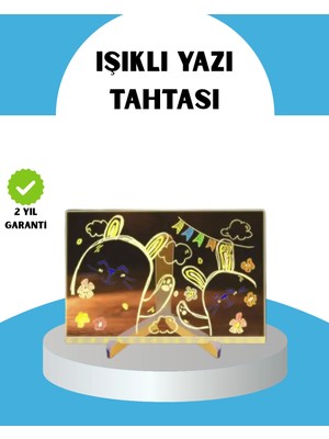 MiraLive Silinebilir LED Mesaj Tahtası 7 Renkli Kalem Dahil