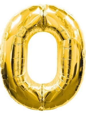 MiraLive Altın Sarısı Folyo Rakam Balon 1 Metre