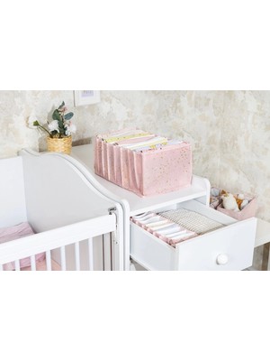 MiraLive Baby Akordiyon Organizer Çekmece Düzenleyici Large (Pembe) -04089
