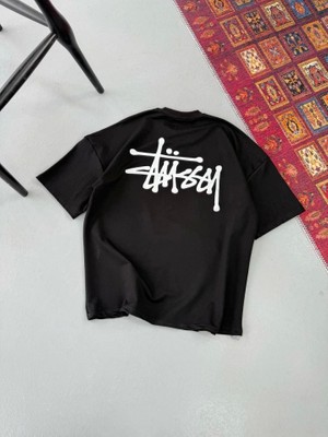 Zenvia Erkek Baskılı Oversize T-Shirt - Siyah