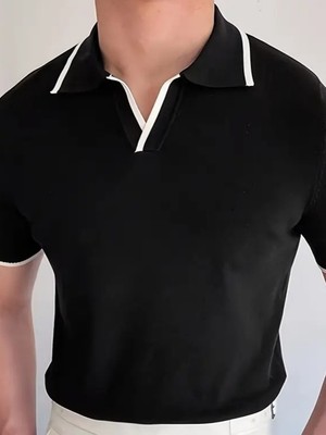 Zenvia Erkek Kısa Kollu Yakalı Triko Tişört