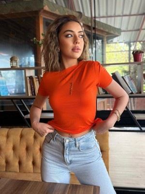 Zenvia Kadın Kısa Kollu Tek Omuzu Açık Büzgülü Viskon Bluz