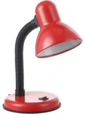 Noas Kırmızı Masa Lambası PVC Malzemeden Yapılmış 10 cm Yükseklikte Modern Tasarım