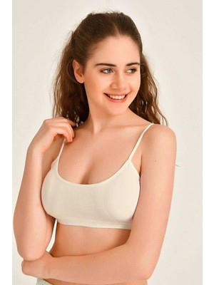 Pedli Ip Askılı Krem Büstiyer