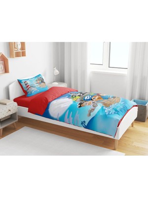 Sarel Group Korsan Baskılı 3D Tek Kişilik Çarşafsız Nevresim Takımı