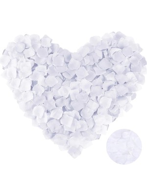 MiraLive Beyaz Renk Gül Yaprağı - 5 Paket 500 Adet