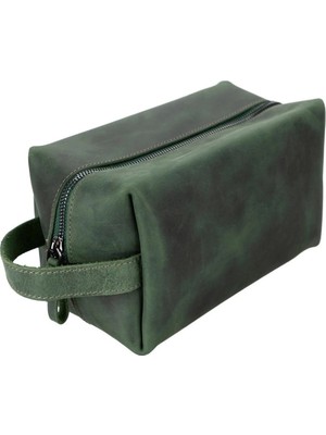 MiraLive Deri Bakım ve Seyahat Çantası, L Beden, Antik Koyu Yeşil