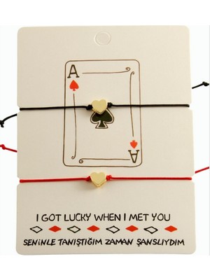 Zero Land Techmrt Kalp Ip Bileklik 2 Adet - Kırmızı