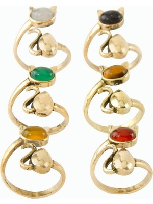 Zero Land Techmrt  Doğaltaşlı Otk Yüzük - Yeşil Akik