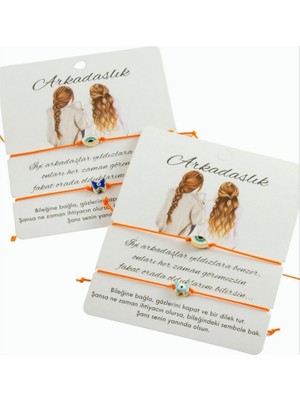 Zero Land Techmrt Kalp Ip Bileklik 2 Adet - Turuncu