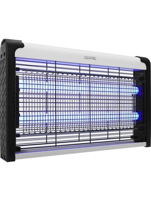 MiraLive Asonıc AS-A29 Siyah 6W 2000V Masaüstü Zincir Askılı 2ADET Uv Mor Işıklı Siyah Kasa Sinek Öld
