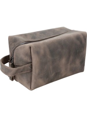 MiraLive Deri Bakım ve Seyahat Çantası, L Beden, Antik Koyu Kahve