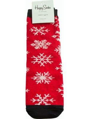 Zero Land Techmrt Kartanesi Yılbaşı Penye Çorap - Kırmızı