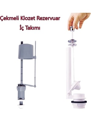 MiraLive Klozet Sifon Çekmeli Rezervuar Iç Takım Su Tasarruflu Seramik