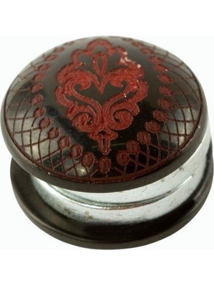 Zero Land Techmrt Çiçek Desenli Kupa Eşarp Mıknatısı 1 Adet - Kırmızı