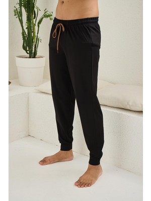 Kly Pijama Kly 120R Erkek Pamuklu Cepli Paçası Bantlı Tek Pijama Altı