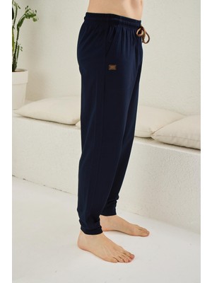 Kly Pijama Kly 120R Erkek Pamuklu Cepli Paçası Bantlı Tek Pijama Altı