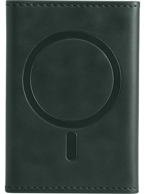 Tema Magsafe Deri Kartlık - Yeşil