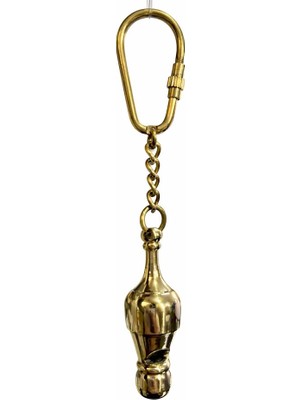 Kaia Life Nostaljik Denizci Düdüğü Pirinç Anahtarlık