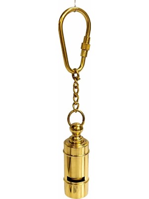 Kaia Life Geleneksel Pirinç Düdük Tasarım Anahtarlık