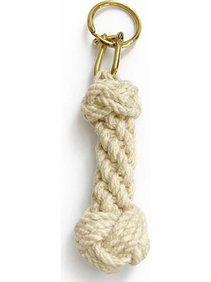 Kaia Life Pirinç Örgü Halat Tasarım Anahtarlık