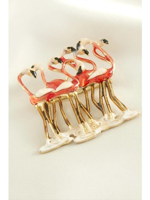 Zero Land Techmrt Kuğu Mineli Broş - Gümüş Rengi