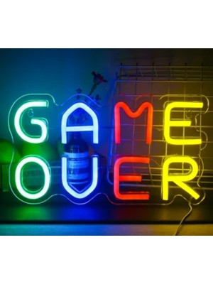 Stumbanng Game Over Yazılı Neon LED