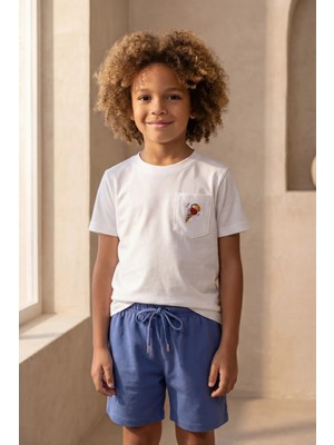 Katia & Bony Kız Çocuk Floral Outburst Dondurma Desenli Paketli Şortlu Pijama Takımı