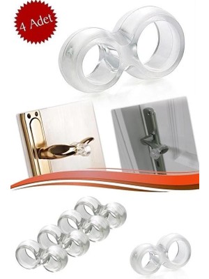 MiraLive Silikon Kapı & Pencere Vurma Önleyici Stoper Kapı Tamponu 4 Adet