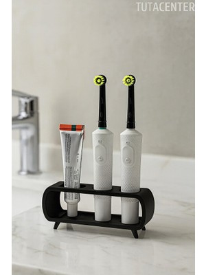 TUTACENTER Modern Ayaklı Şarjlı ve Pilli Diş Fırçalık Tutucu Stand (Tüm Modellere Uyumlu)