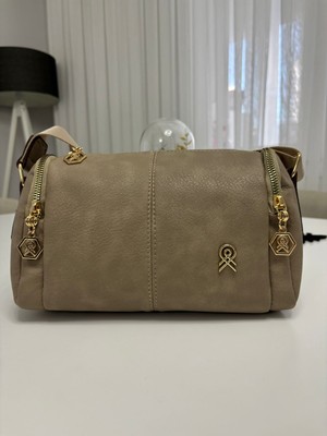 Kadın Silindir Omuz Çantası Casual Çok Cepli