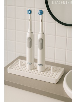TUTACENTER Oraı-B Şarjlı Diş Fırçası Standı 4'lü - Modern Şık ve Pratik Çözüm (Diş Fırçalık)