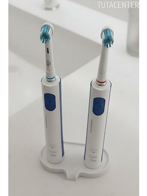 TUTACENTER Arjlı Diş Fırçası Standı - 2 Yuvalı, Tahliyeli Diş Fırçalık - Modern Diş Fırçalık