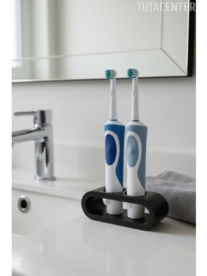 TUTACENTER Şarjlı Diş Fırçası Tutucu Stand 2 Bölmeli