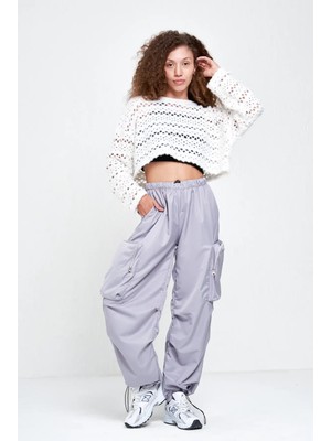 Körüklü Cepli Paraşüt Pantolon