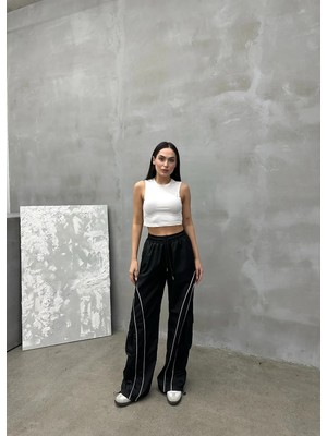 Pileli Store Çift Şeritli Kargo Eşofman