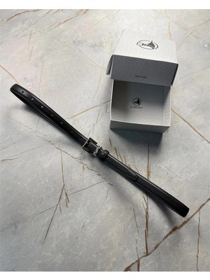 İstanbul Belt Ince Kadın Kemer – 2 Cm– Gümüş Ton Tokalı – Şık, Minimal ve Gündelik Deri Kemer