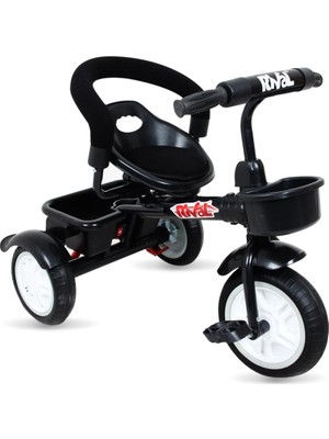 Rival RV502 Nitro Plus 3 Tekerli Çocuk Bisikleti Siyah Renk, Eva Dolgu, 85-120 cm Uygun