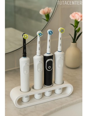TUTACENTER Şarjlı Diş Fırçası Standı 4'lü - Modern Şık ve Pratik Çözüm