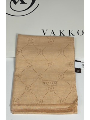 Vakko Pamuk Ipek Şal - 68 x 200 - 6356 Somon