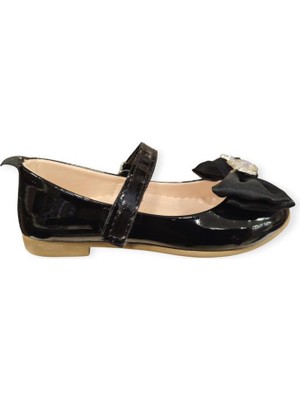 Minican HY-501 Cırtlı Simli Fiyonklu Abiye Kız Çocuk Babet