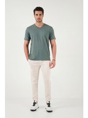 Buratti Pamuklu Slim Fit V Yaka T Shirt Erkek T Shirt 5902719